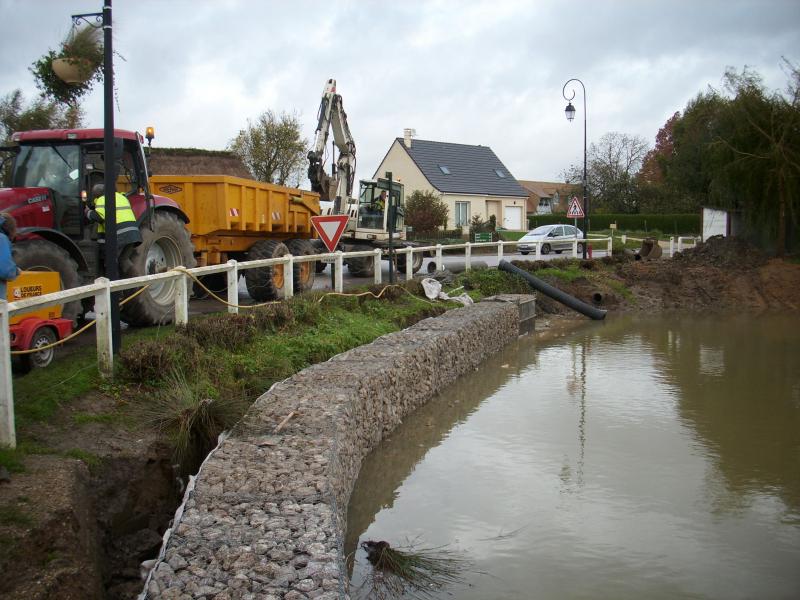 Aménagement de berge en gabion