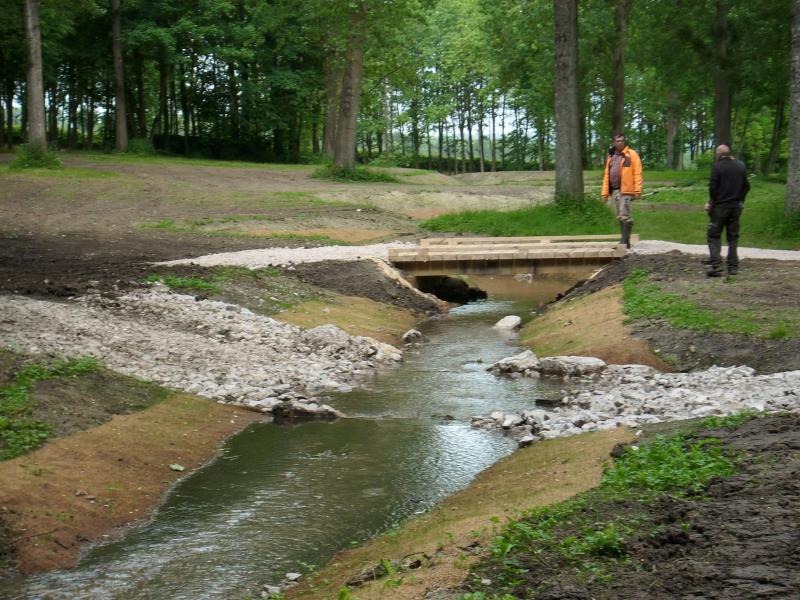 Passage à gué et passerelle